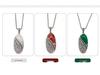 Jade Angel S925 Sterling Silver Chalcedony Cat's Eye Ethnic Retro Pendant Necklace