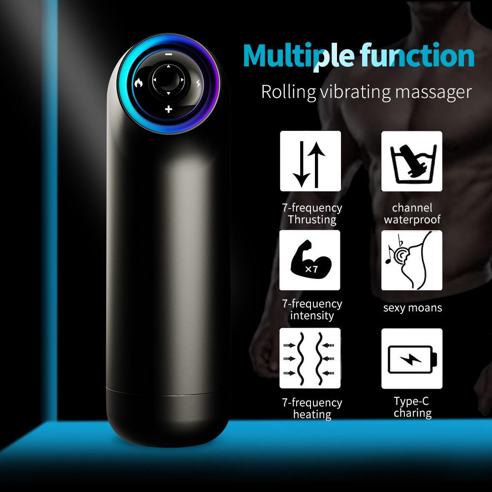 Elektrikli Tam Otomatik Geri Çekilebilir Mastürbasyon Fincan Erkek Masturbator Cihazı Yumuşak Astar Eğitmen Yetişkin Malzemeleri