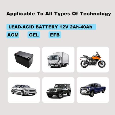 12V 2A for Lead Acid AGM Gel Batteries Chargers Storage Cell Charging Digital Automatic Intelligent Repair Car Battery Charger