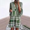 Wunsch Digitaldruck gestreiftes Kleid vier Farben acht Yards groß