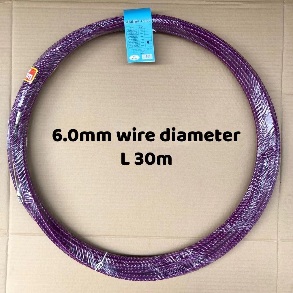 5-50m Universal Cable Guide Tape Puller Extractor Glass Fiber For Telecommunications Electrical Wall Wire Conduit Accessories