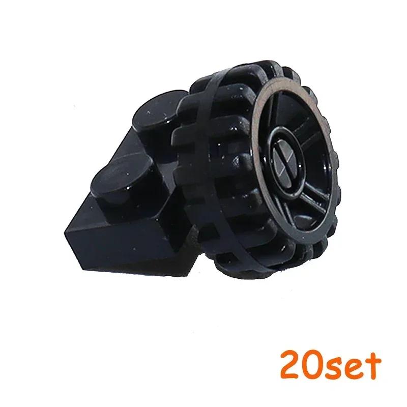 Non-Toxic Wheel Pack Tires Shaft Plate Holder Axle With Pin Building Blocks Moc Creative City Cars Diy Models Accessories Construction Toy