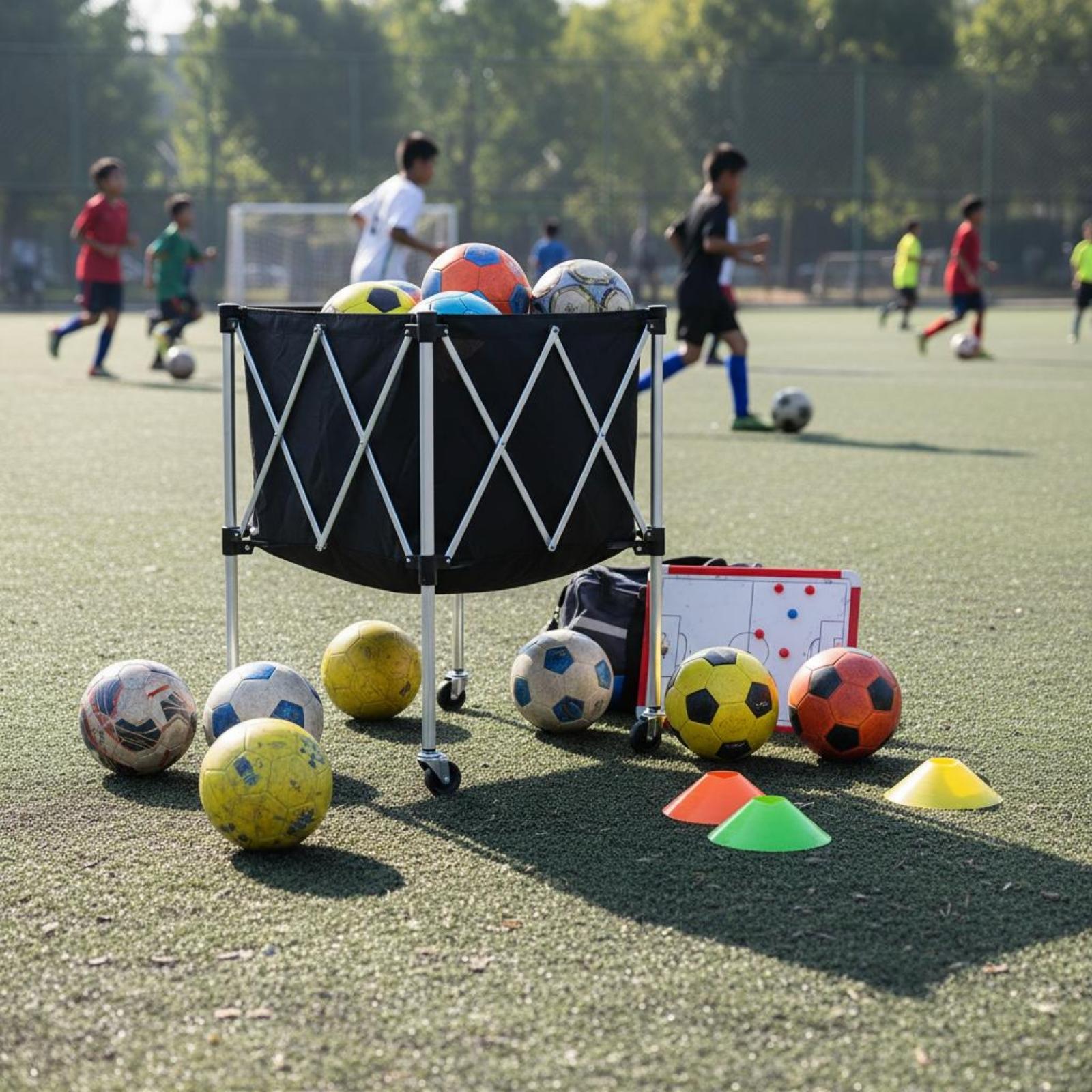 Foldable Ball Carrier Portable Mobile Sports