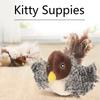 Cats Bird Cats Toy Kitten Squeaky Toy with Feather for Cats Teething Chewing Bird with Feather for Cats To Exercise Gift