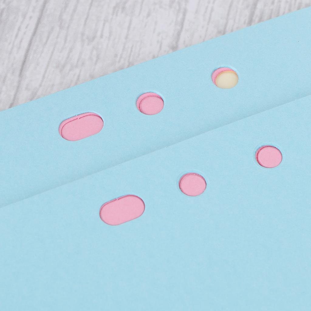 1Set A5 Index Divider Pack 5 Color Tab Dividers Extra Wide Reinforced Hole Design for 6-Ring Binders Quick Section Access