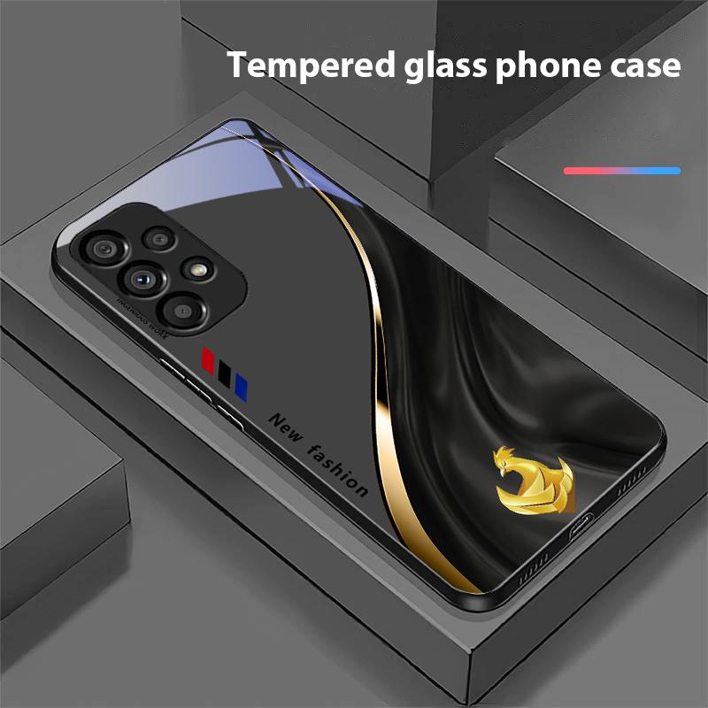 Starlight Zodiac For Samsung Galaxy S10 20 Plus 21 FE 22 23 24 FE 25 Ultra Black Tempered Glass Phone Case Hard Shell