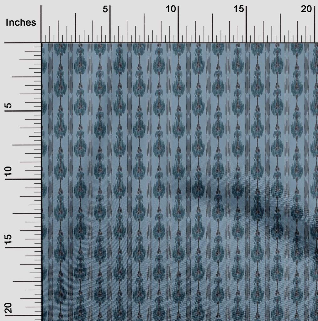 oneOone Cotton Flex Fabric Stripe Ikat Print Fabric By The Yard 40 Inch Wide