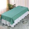 Luxury White Massage Bed Sheet with Face Hole for Beauty Salon