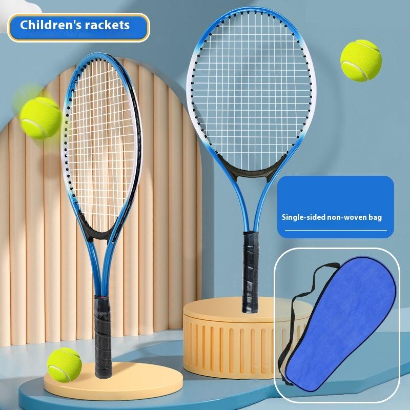 1Set Tennis Trainer With Line Rebound Balls And Elastic Rope Base Beginner'S One Person Tennis Racquet Children'S Suit