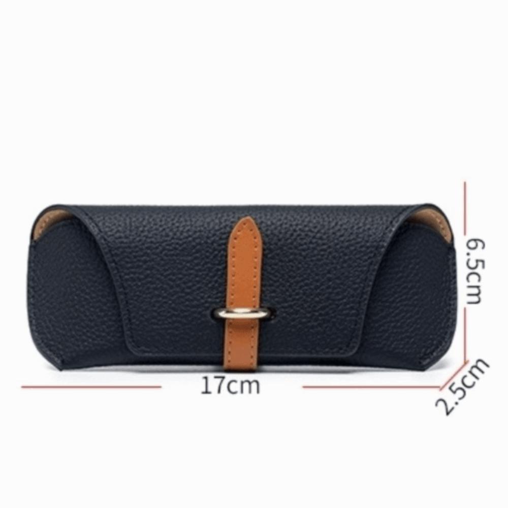 Genuine Leather Eyeglasses Box Eyewear Protector Glasses Case Fashion Sunglasses Bag  Women