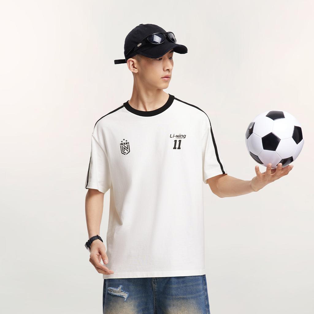 Li Ning Sports Life Collection T Shirt Unisex Ivory AHSV987-1
