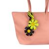 Sunflower PU Leather Bag Charm | Bold Color PU Charm | Multi-Layer 3D Flower Design For Bag Accessory/Gift.