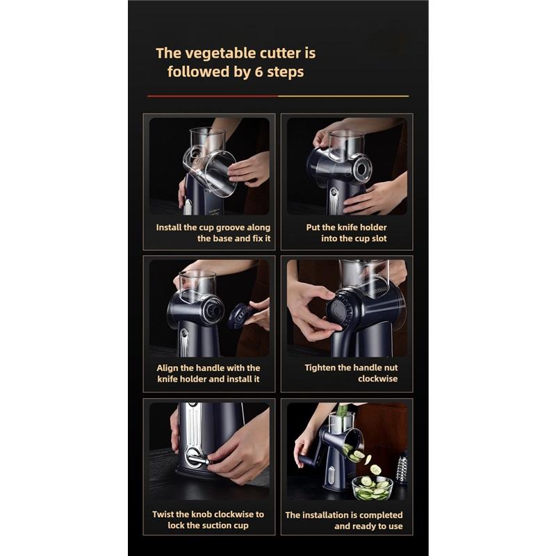 Multifunction Manual Vegetable Slicer Potato Cutter Cheese Grater Veggie Chopper Meat Grinder Food Shredder