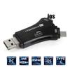 4-in-1 Otg Card Reader Universal Multi-functional Mobile Phone Tf Sd Camera Multi Interface Card Reader (with App)