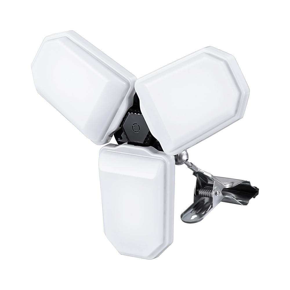 

Iris Ohyama Clip Light Light Distribution LED Indoor LED Floodlight Irradiation Range and Light Adjustable [Variable Type] [9000lm] Panel/Cover