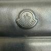 MONCLER Cross body bag leather Horizontal body bag black leather Used