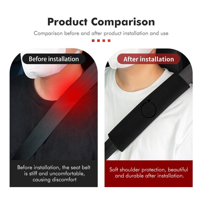 Universal Car Belt Shoulder Protector Pad Accessories For Volvo XC60 XC90 S60 S80 V60 C70 S40 C30 V90 V60 C40 XC40 V70 NS0