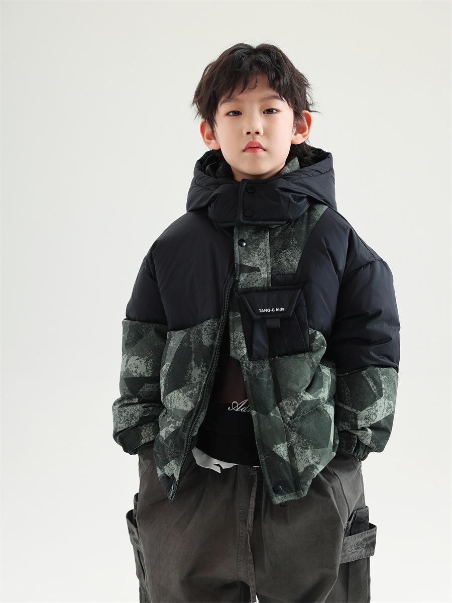 

Зимняя лыжная куртка средней длины для мальчиков с белым утиным пухом - корейский стиль 2024 Size 90 (for 85-95cm height)