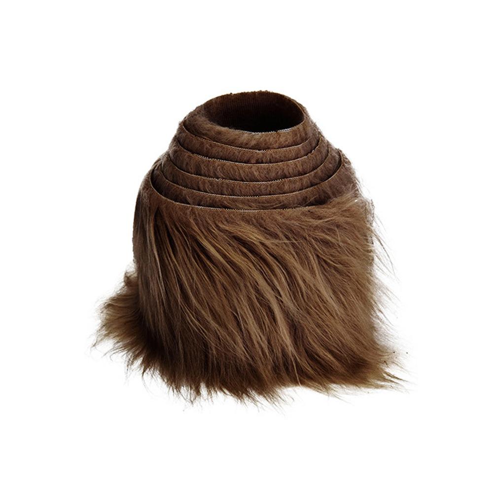 

Durable 1.5M Faux Fur Ribbon DIY Solid Color Fur Stripe Sewing Fabric Winter Costume Material Home Decor кавовий