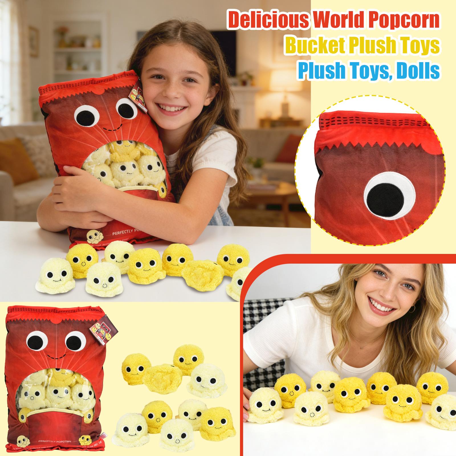

Delicious World Popcorn Bucket Plush Toys, Plush Toys, Dolls One Size