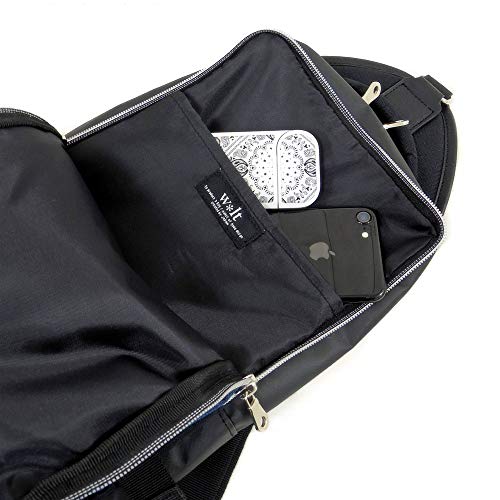 Walt Body Bag with Flap, Two-Layer Storage, Color-Scheme Black