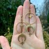 Celestial Crescent and Star Earrings