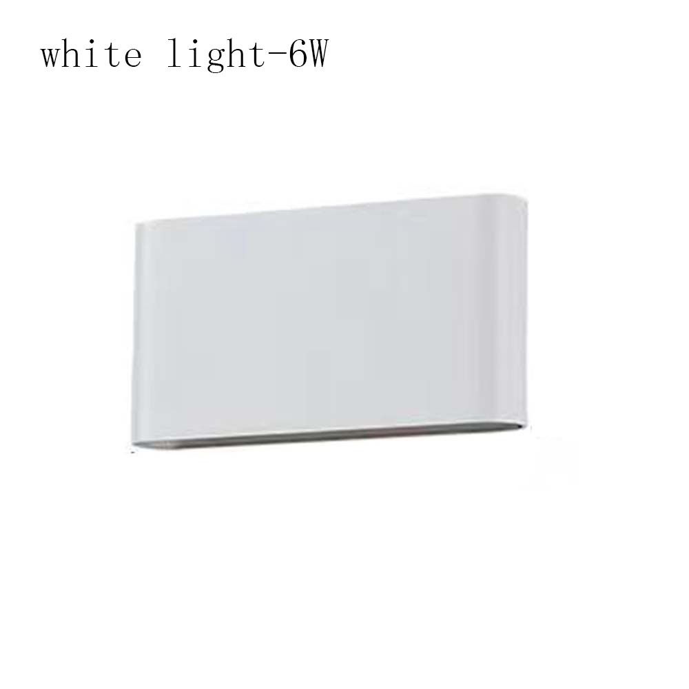 

LED Light Wall Lamp Square Reading Lamp Easy To Install Bedside Lamp Children s White-White-6W