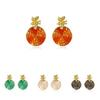 Elegant Alloy Floral Stud Earrings Assorted Colors Summer 2021 Fashion