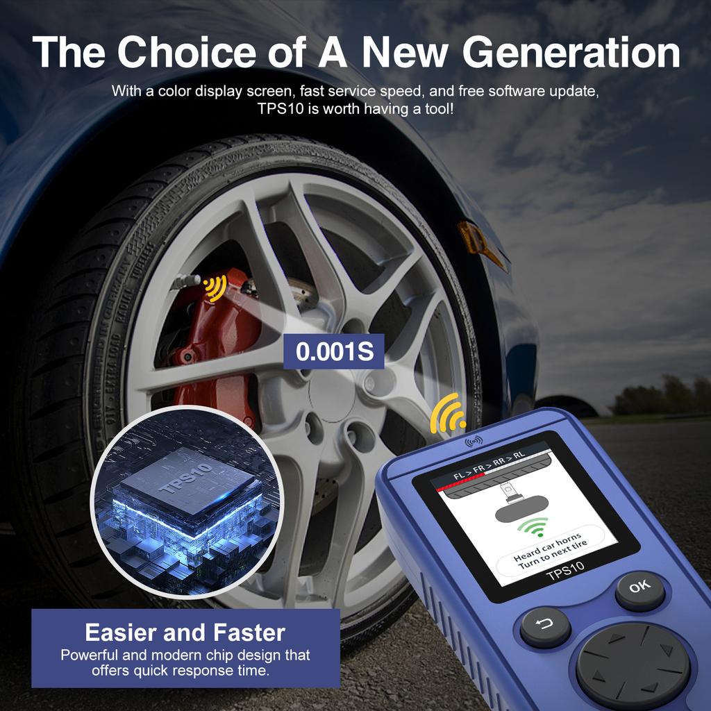 Universele Auto TPMS Herleer Tool TPS10 Bandenspanning Activeren Sensor Reset Tool Voor Ford Chevrolet Buick Kia Honda Jac Lincoln