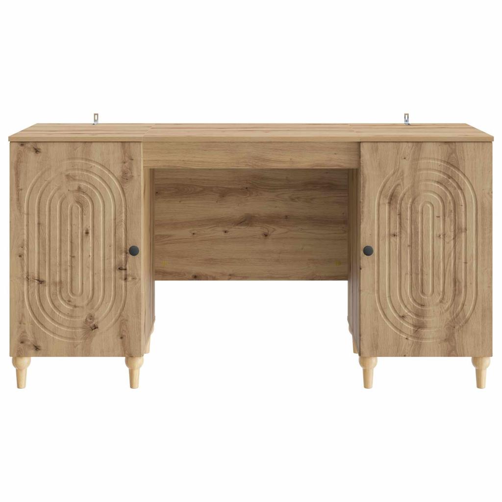Artisan Oak Desk 142.5 x 50 x 75 cm Particleboard