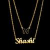 Atoztide Personalized Custom 2 Layer Names Pendant Necklace for Women Stainless Steel Heart Cross Fashion Christmas Jewelry Gift