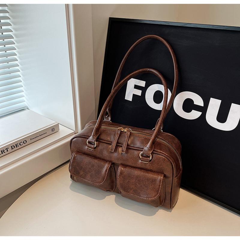 Retro Achseltasche Damen neuwertige High-End-Textur Support Schultertasche Nische große Kapazität tragbar