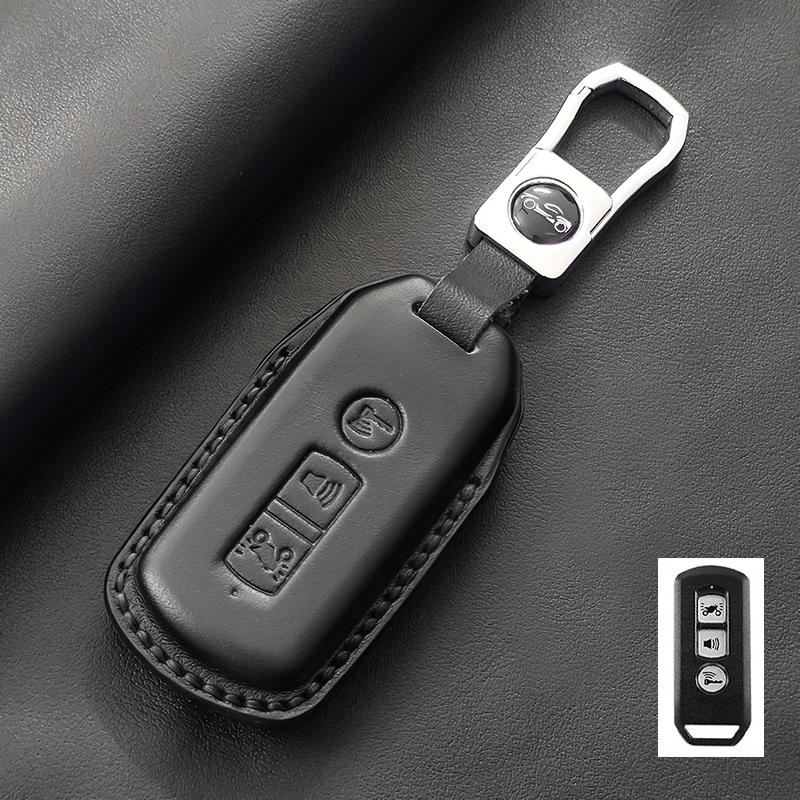 Genuine Leather Car Key Case Cover Fob For Honda Pcx150 Pcx125 Motorcycle Sh125 Forza 350 250 750 Adv 150 X-Adv Sh150I Sh300