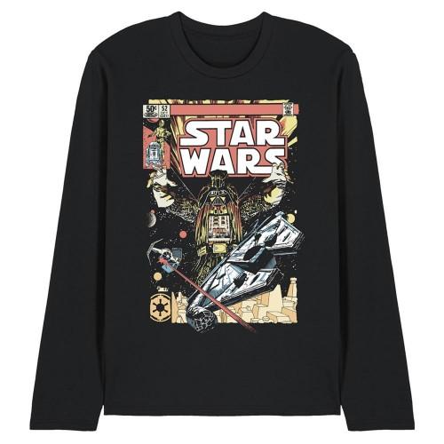 Star Wars Unisex Adult Falcon Darth Vader Comic Long-Sleeved T-Shirt