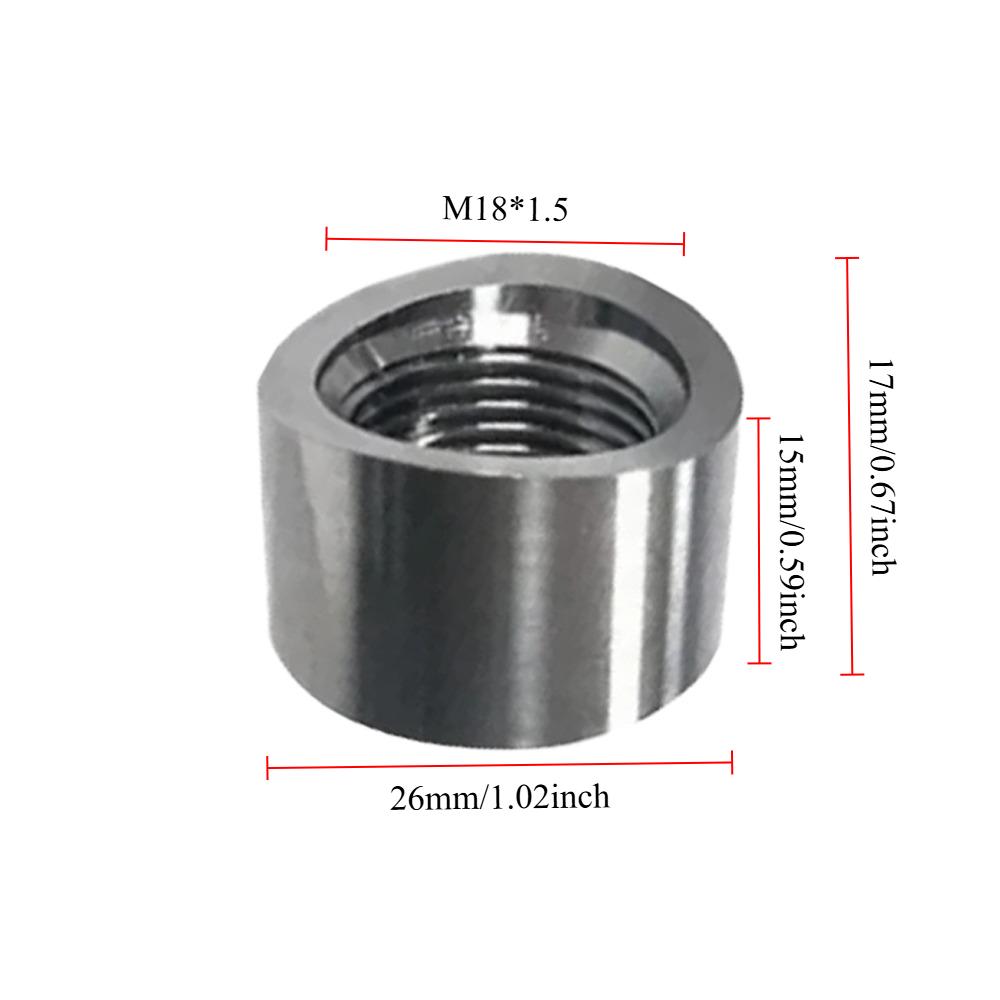 

Oxygen Sensor Notch Nuts 304 Stainless Steel M18X1.5 Scratch-Resistant Wear-Resistant Anti-Rust Round Nut O2 Sensor Accessories Sliver-1Pc