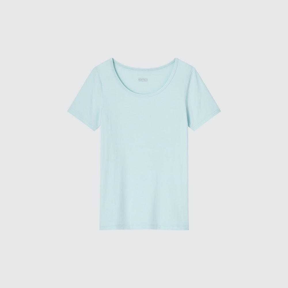 

UNIQLO KIDS HEAT TECH С КОРОТКИМ РУКАВОМ С ВЫРЕЗОМ