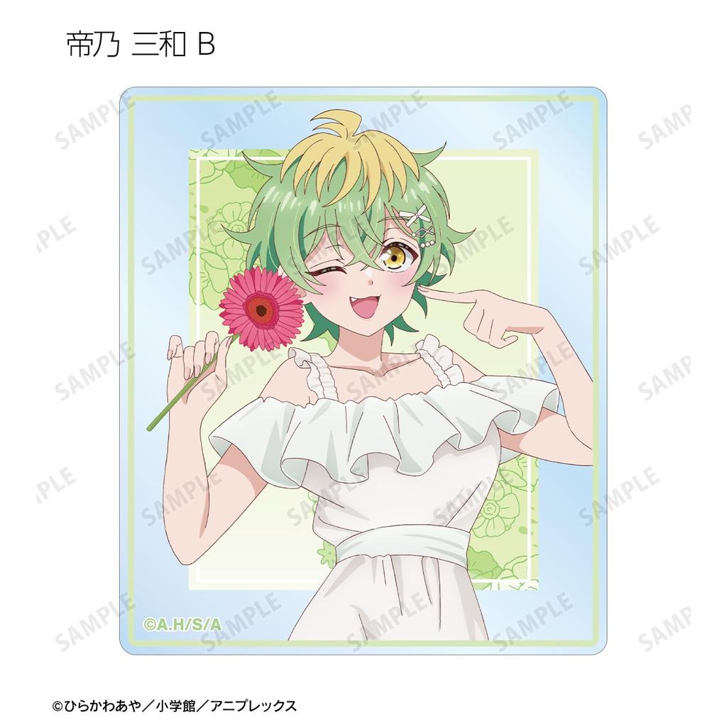 TV Anime Three Mikado Sisters Are Surprisingly Original Illustration White Dress and Flower Trading Acrylic Cards Box of 9 "The Easy." Ver.