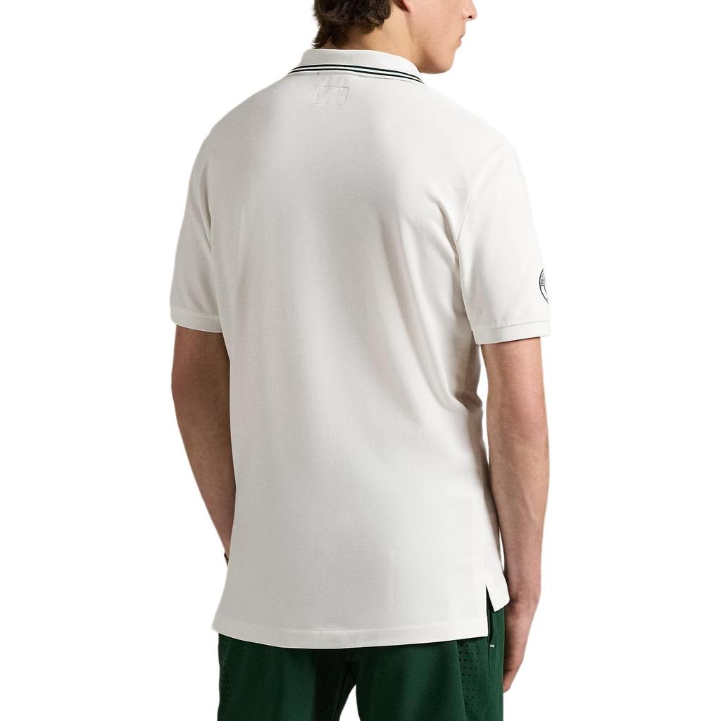 Polo Ralph Lauren SS25 Wimbledon Classic Fit Stretch Polo Shirt Men tops White 710970483-001