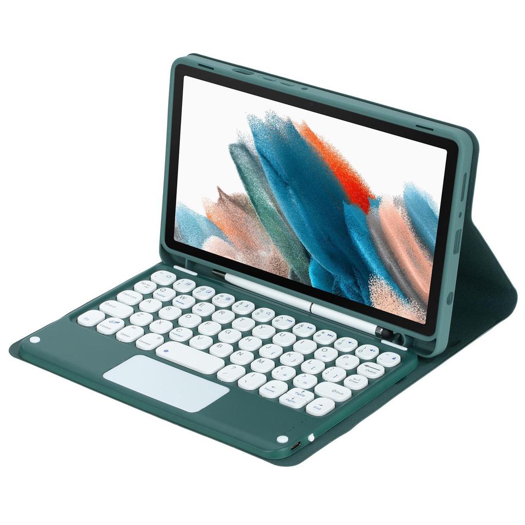 Compatible with Samsung Galaxy Tab A11: Case with Pen Slot & Round Cap Bluetooth Keyboard for 8.7-inch Tablet.