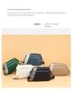 Genuine Leather Multi-Layer Crossbody Bag: Simple Solid Color Lychee Pattern, Versatile Single Shoulder Design for Women