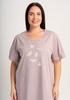 Women's Nightgown 4XL Vienetta Cotton Short Sleeve For Summer Nice