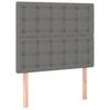 Box Spring Bed with Mattress Dark Gray 80 X 200 Cm Fabric