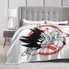 DBZ Songoku Blanket Fleece Decoration Multi-function Warm Throw Blanket for Bed Outdoor Plush Thin Quilt