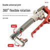 High-Pressure Pneumatic & Electric Grease Gun Set with Universal Nozzle and Oiler Accessories