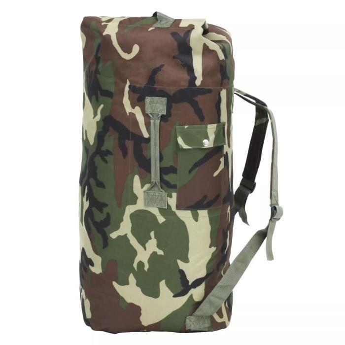 Sac de sport - vidaXL - Camouflage - 85 L - Résistant à la déchirure - Idéal pour randonnée