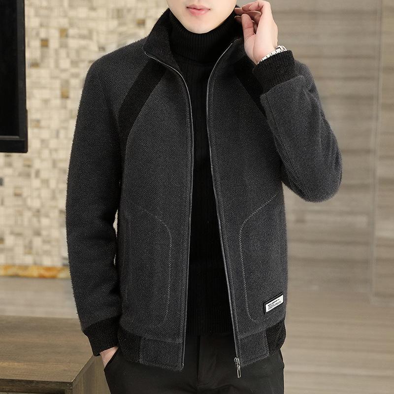 

Осенне-зимняя мужская куртка из золотой норки, повседневный тренд для людей среднего и молодого возраста, шерстяная куртка, сочетание мужских тенденций XXL