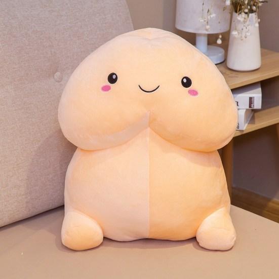 Plush Doll Prank Interesting Shape High Resilience PP Cotton Multi Size Funny Plush Stuffed Toy Throw Pillow for Daily Life