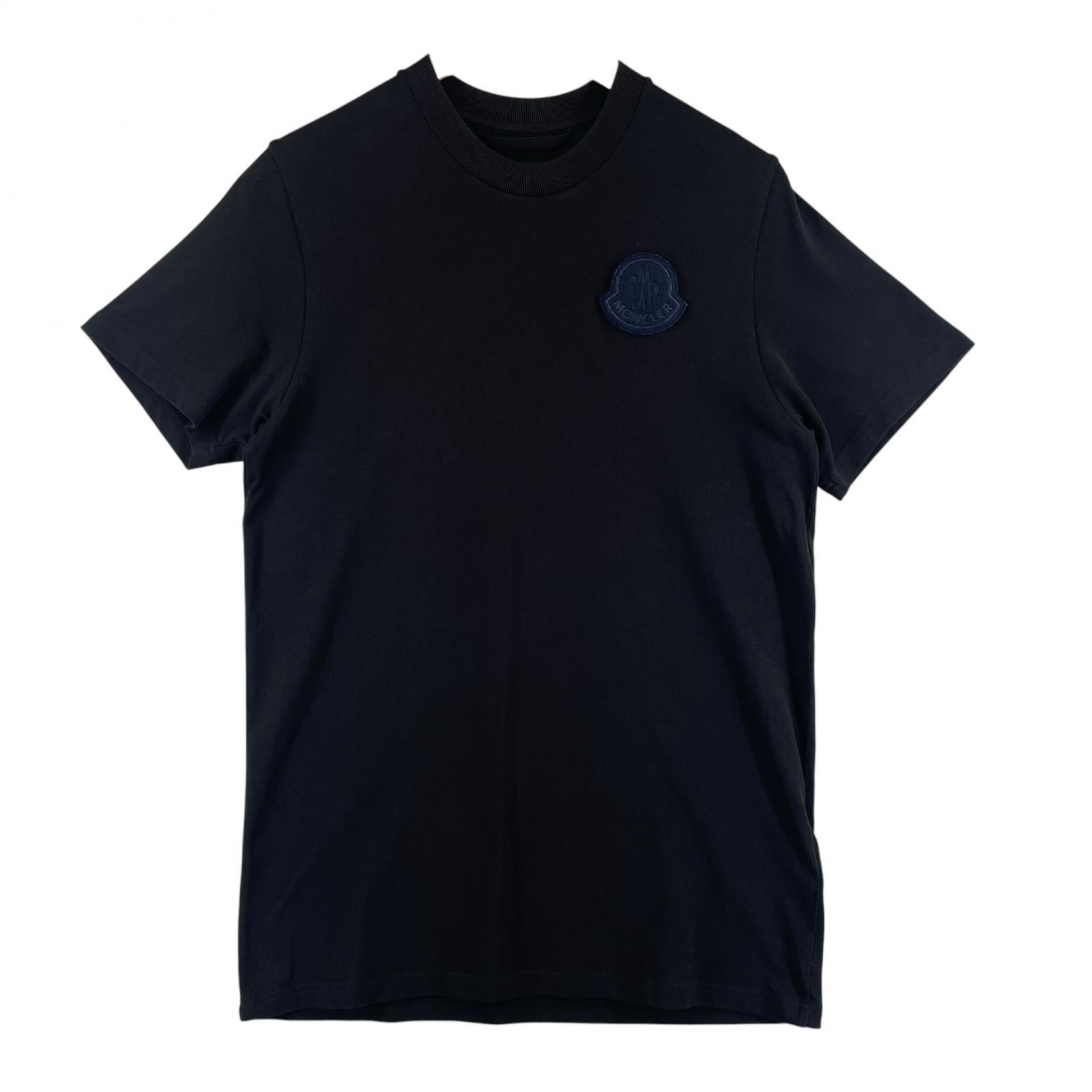 Used MONCLERShort sleeve T-shirt black cotton mens M чёрный
