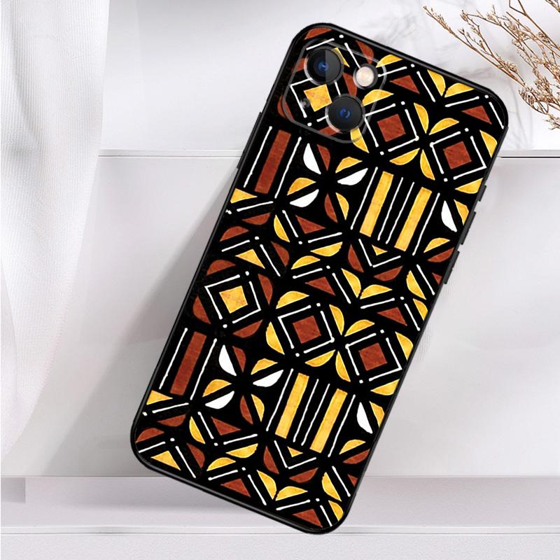 African Wax Print Design Shockproof Case For iPhone 17 Pro Max 11 14 15 16 Plus 12 13 Mini 16e 17 Air Phone Cover