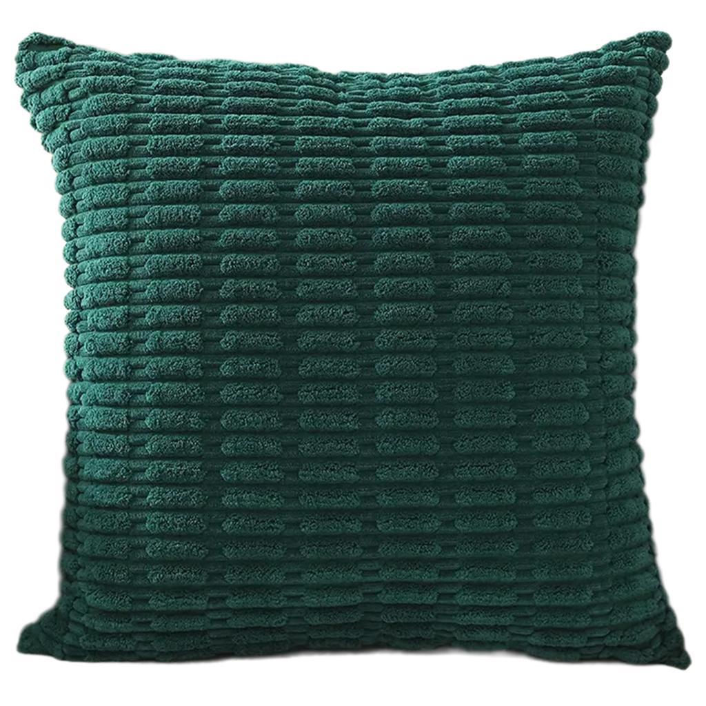 Durability Corduroy Cushion Cover with Invisible Zippered Close Enhances Any Decors Styles Standard Size 45x45cm
